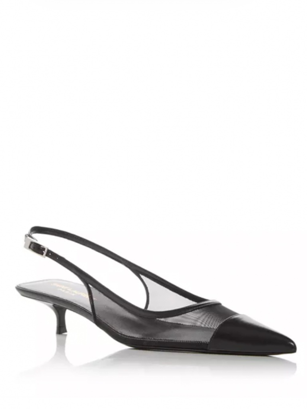 Used Once Authentic Saint Laurent Oxalis Slingback Pumps Size 38